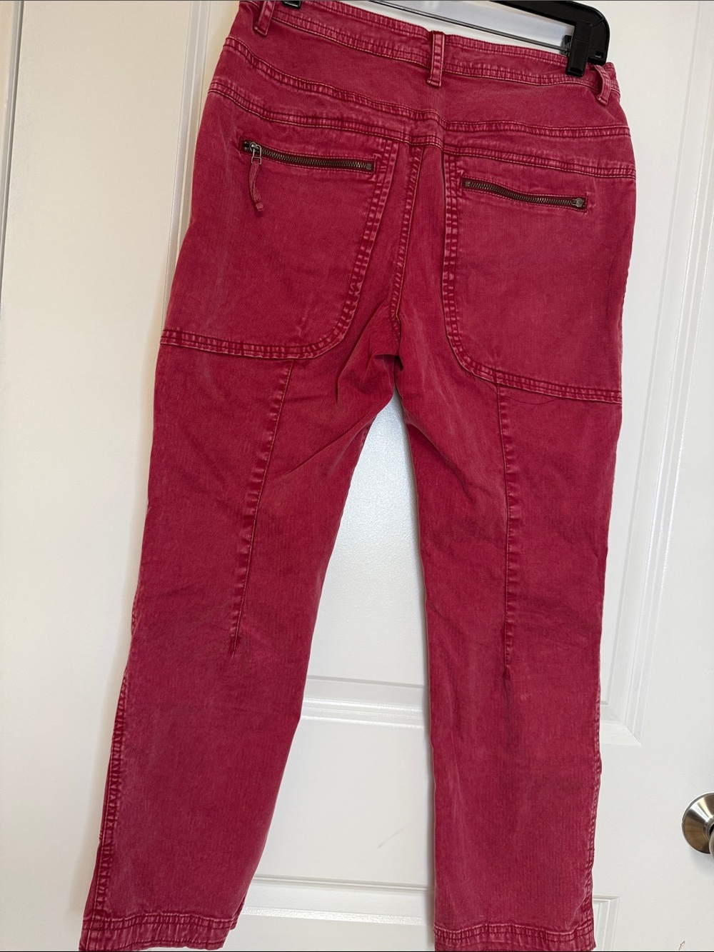 Free People Raspberry Straight-Leg Utility Jeans - Picture 4 of 7